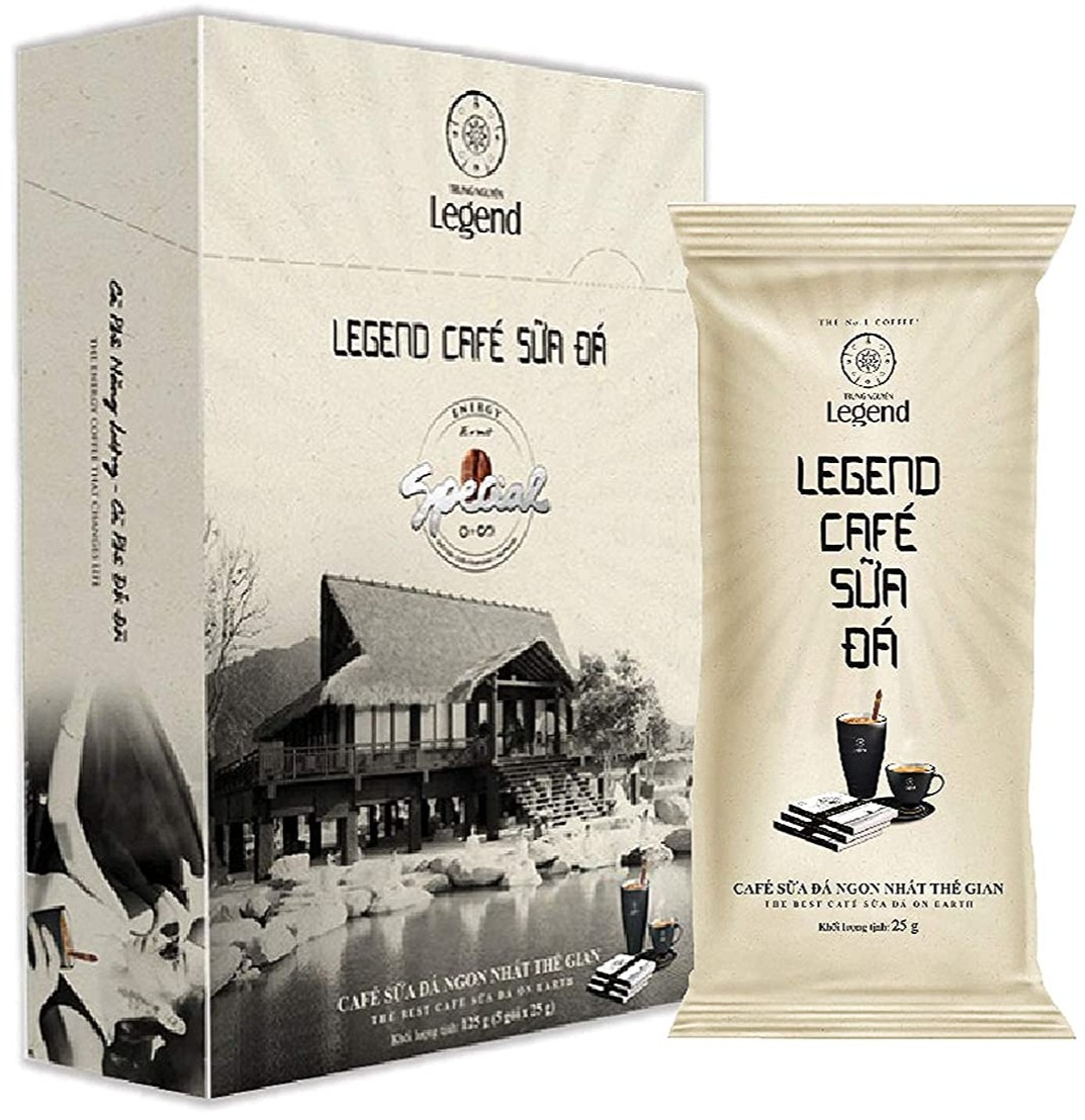 Trung Nguyen Legend 3in1 Café SUA DA Instant Coffee, 9Pack Crema