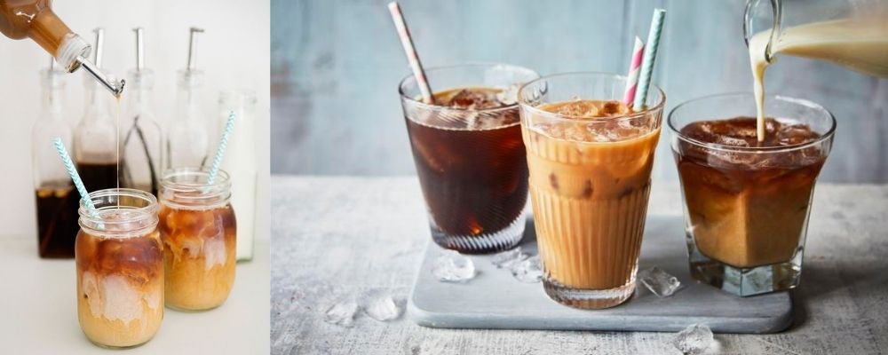 Cold Brew with milk and flavoured syrup