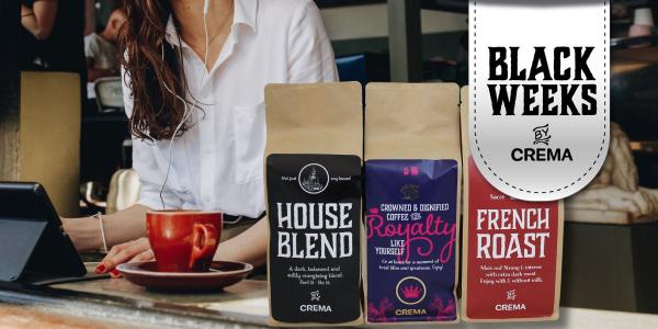Alle Crema-kaffer på tilbud nu!