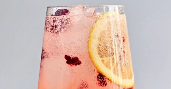 Rabarber- og hindbærboble