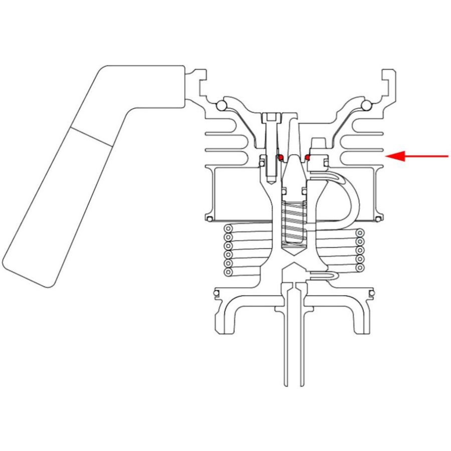 9Barista Valve Chamber Seal  -ventilkammerets tætning