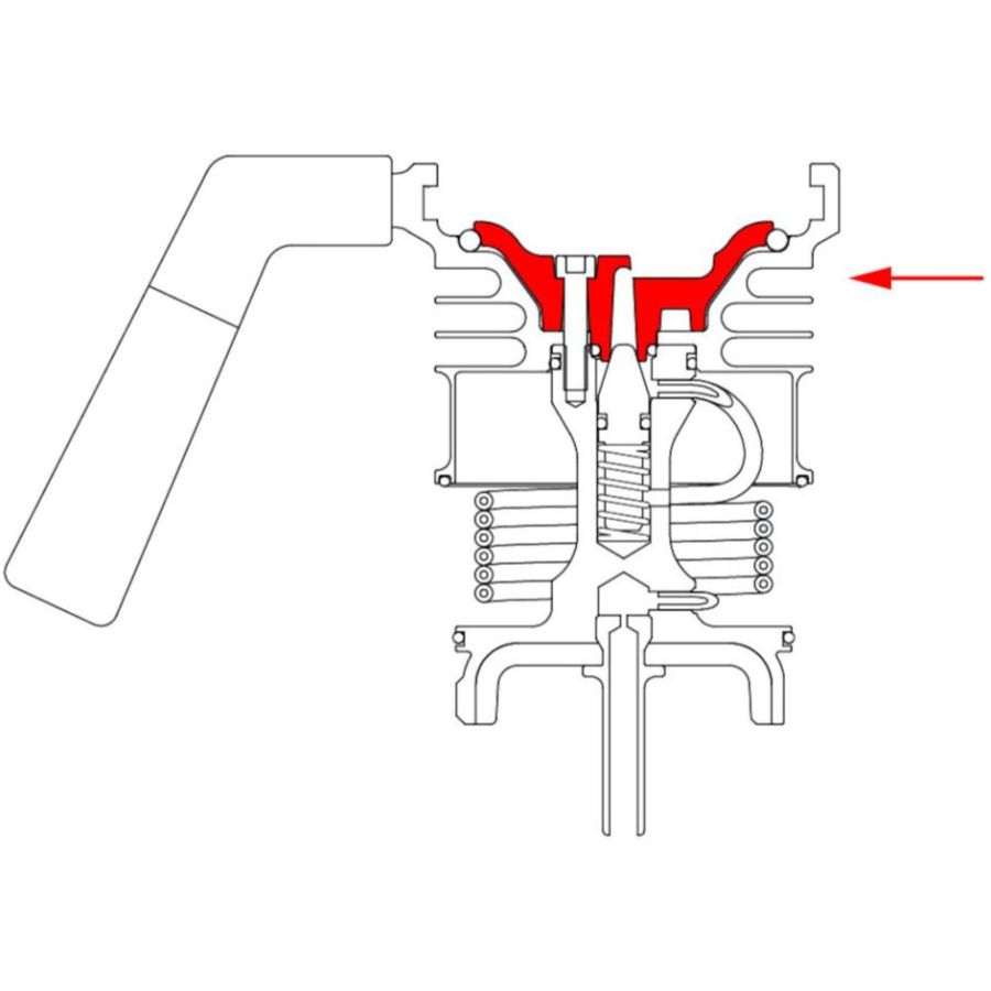 9Barista Group Insulator -isolator til bryggegruppen