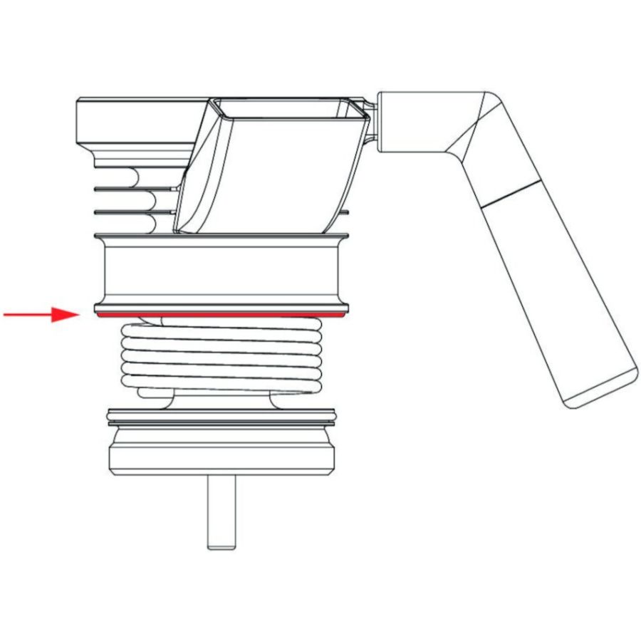 9Barista Upper Chamber O-ring Seal - Øvre kammer O-ring tætning, 2 stk