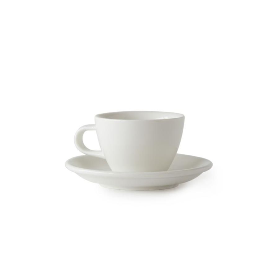Acme Small Cappuccino kop 150 ml + underkop 14 cm, Milk White