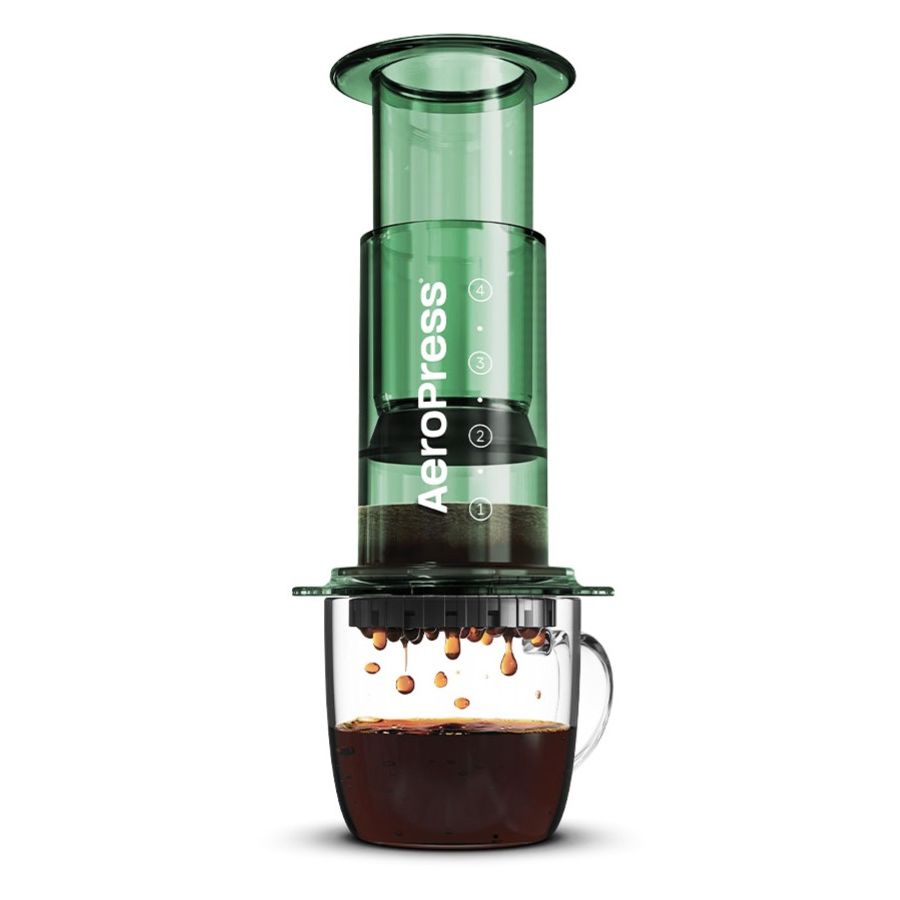 AeroPress Clear kaffebrygger, grøn