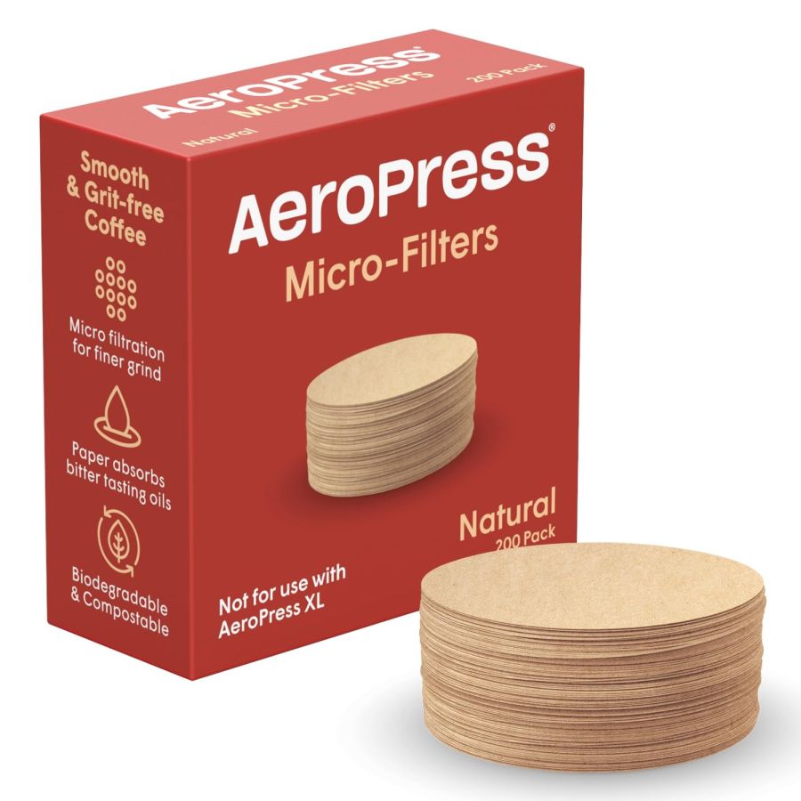 AeroPress Standard Natural Micro-Filters filterpapir 200 stk.