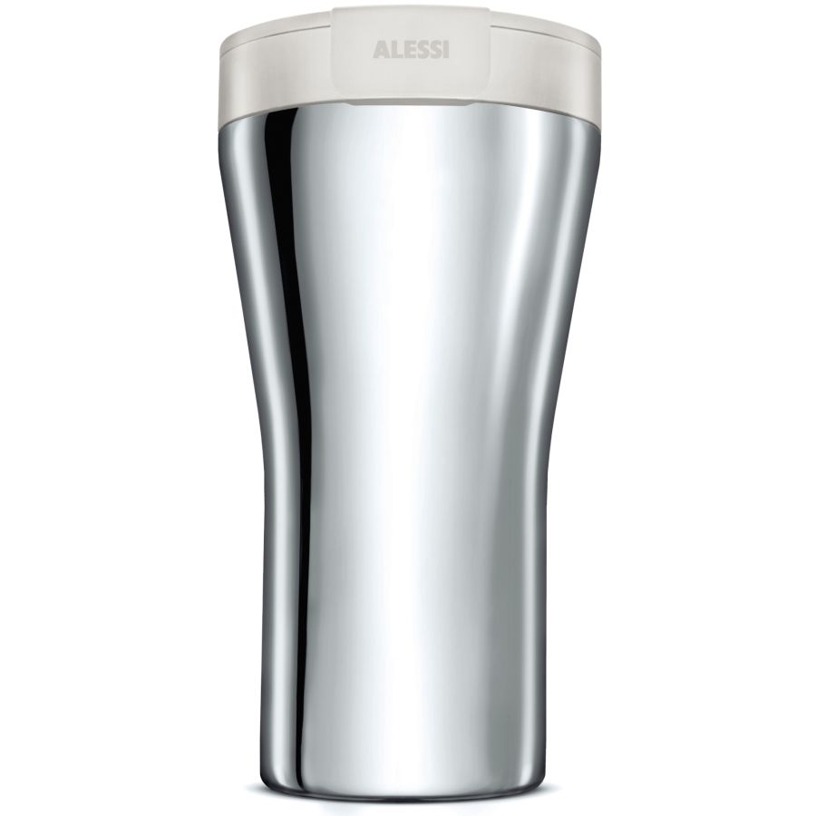 Alessi GIA24 Caffa dobbeltvægget rejsekrus 400 ml, hvid