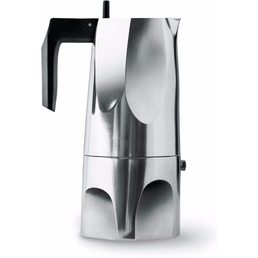 Alessi Ossidiana MT18 Stovetop Espresso Coffee Maker, 6 Cups
