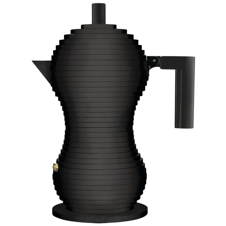 Alessi Pulcina Black Edition espressokande, 3 kopper