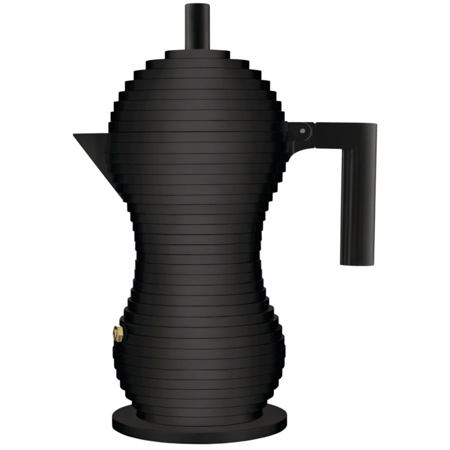 Alessi Pulcina Black Edition espressokande, 6 kopper