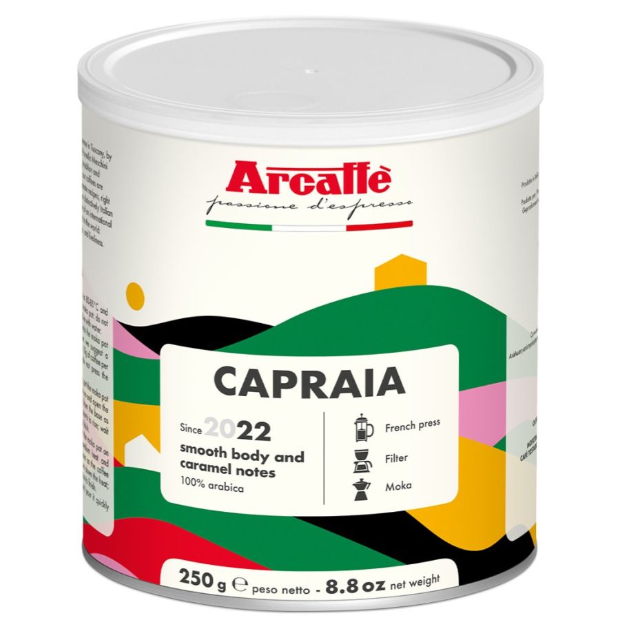 Arcaffe Capraia malet kaffe 250 g dåse