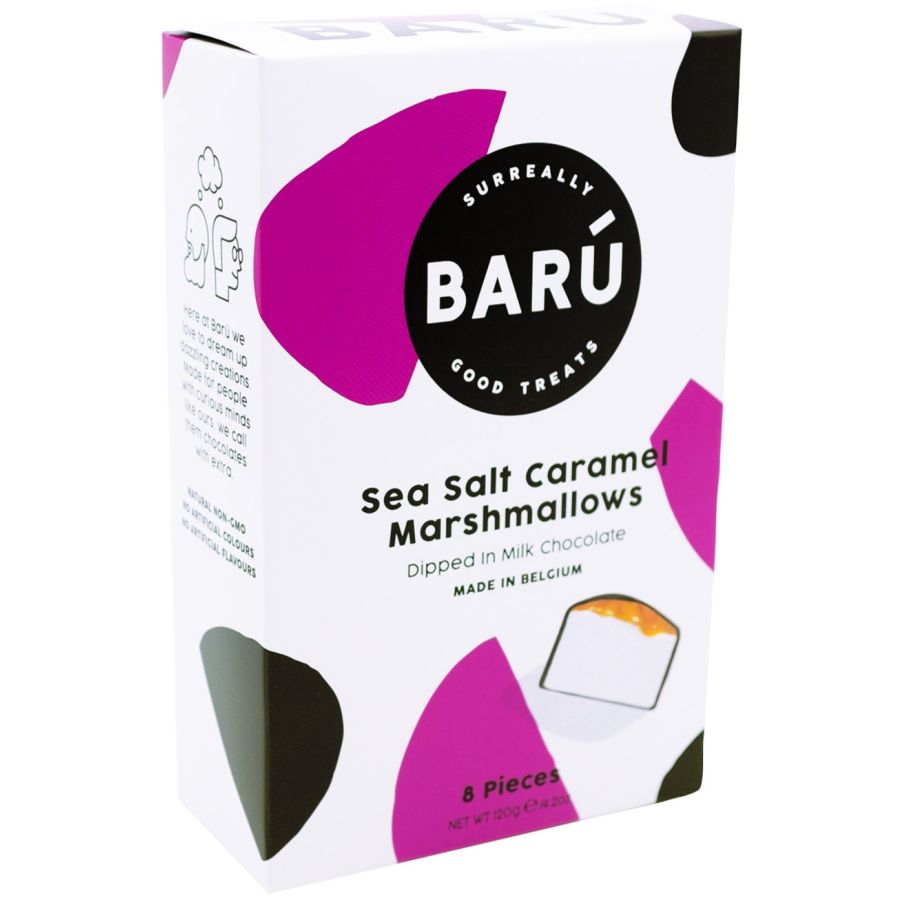 Barú Marshmallows - mælkechokolade, havsalt & karamel 120 g