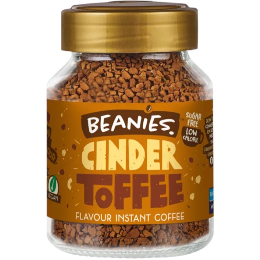 Beanies Cinder Toffee smagsat instant kaffe 50 g