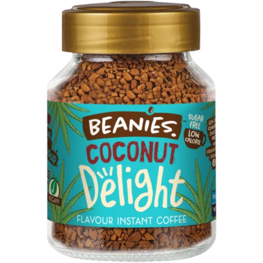 Beanies Coconut Delight smagsatt instant kaffe 50 g