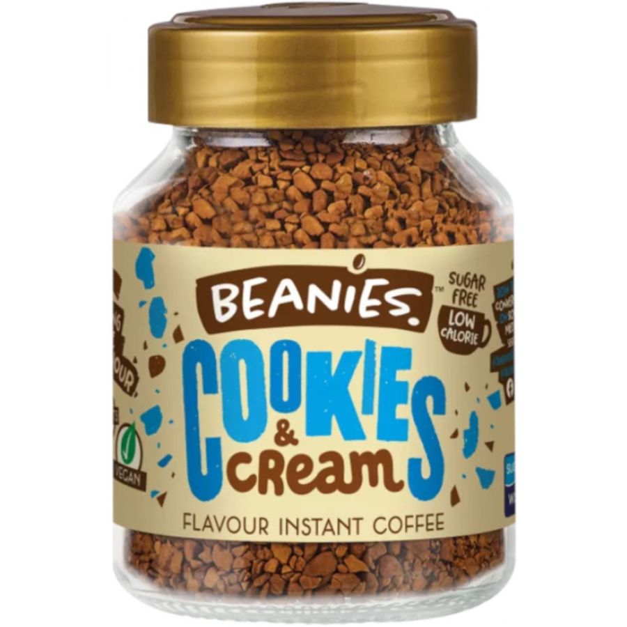 Beanies Cookies and Cream Flavoured Instant Coffee 50 g