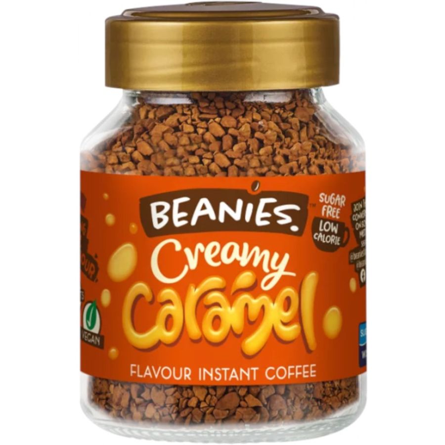 Beanies Creamy Caramel smagsat instant kaffe 50 g