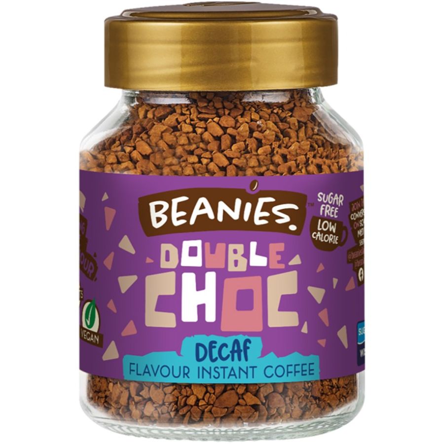 Beanies Decaf Double Chocolate koffeinfri smagsat instant kaffe 50 g