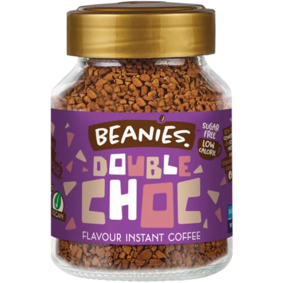 Beanies Double Chocolate smagsat instant kaffe 50 g