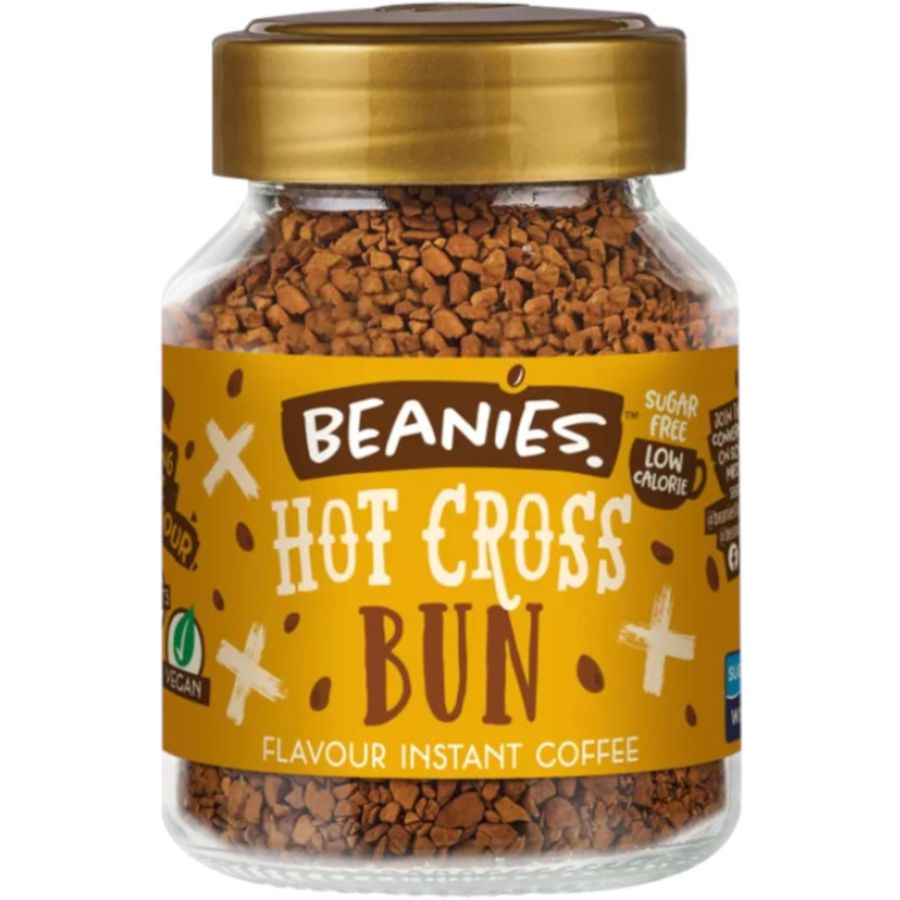 Beanies Hot Cross Bun smagsat instant kaffe 50 g