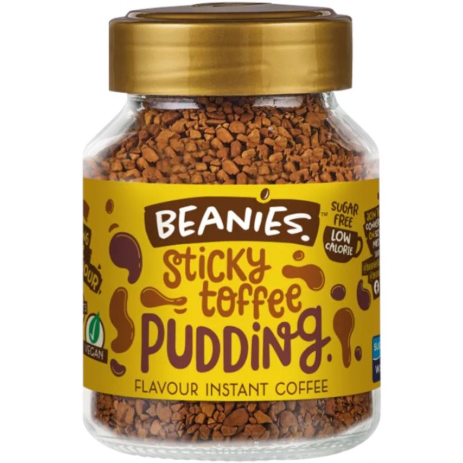 Beanies Sticky Toffee Pudding smagsat instant kaffe 50 g