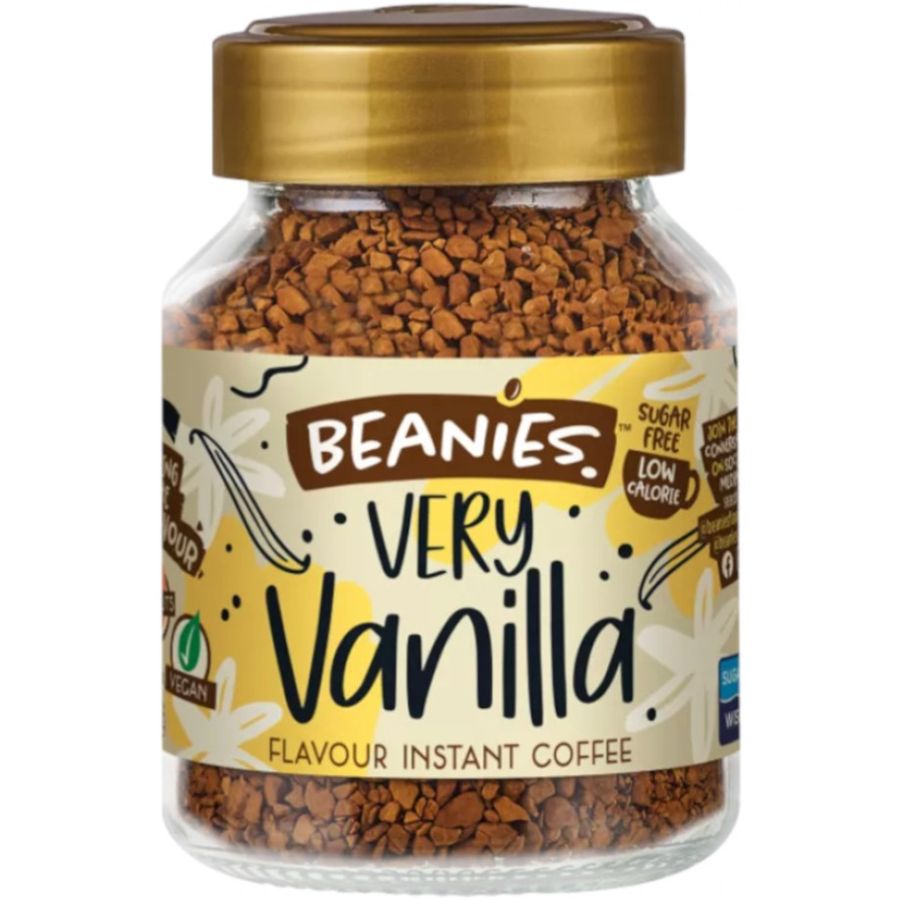 Beanies Very Vanilla smagsat instant kaffe 50 g