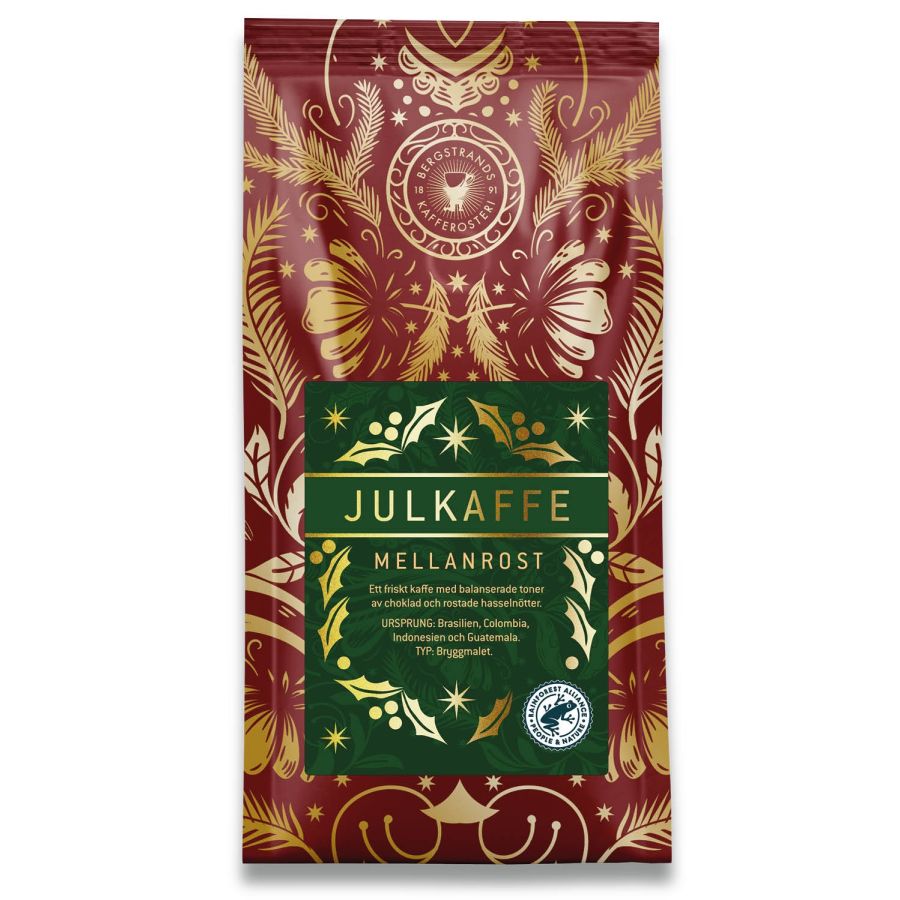 Bergstrands ukrydret julekaffe mellemristet 250 g filtermalet