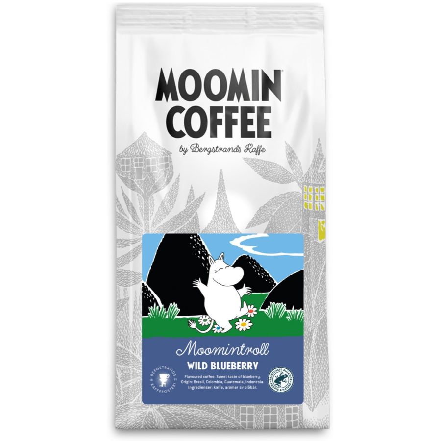 Bergstrands Moomintroll Wild Blueberry smagsat kaffe 250 g malet