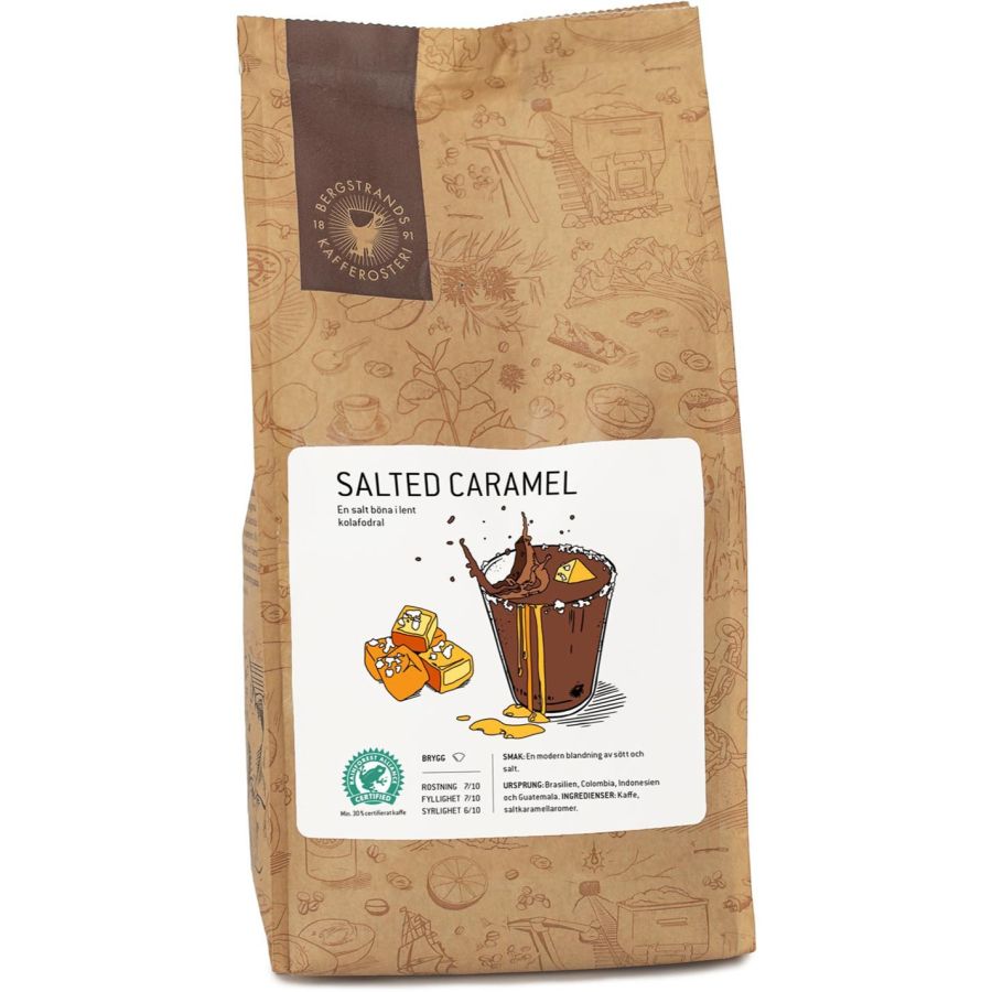 Bergstrands Salted Caramel smagsat kaffe 250 g malet