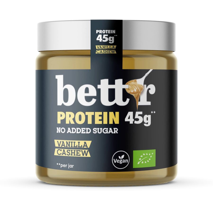 Bett'r Økologisk Protein Spread Med Vanilje & Cashew 250 g