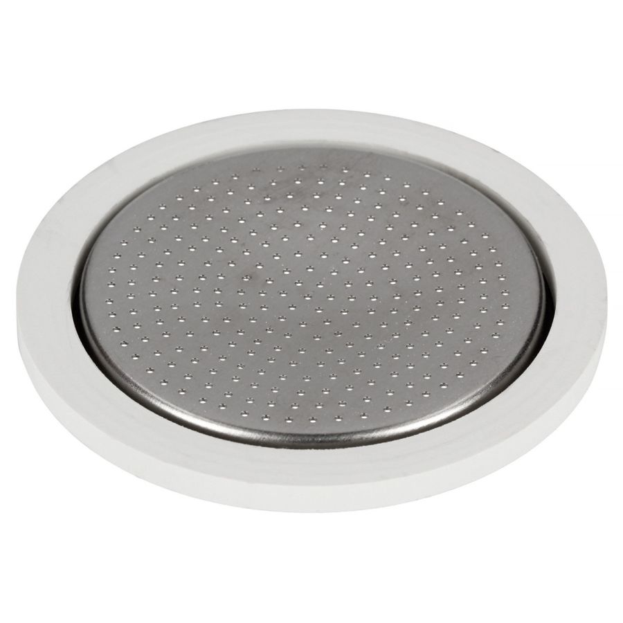 Bialetti reservedelsgummi og filterplade til Venus, Kitty, Class og Musa 1-2 kop espressokande