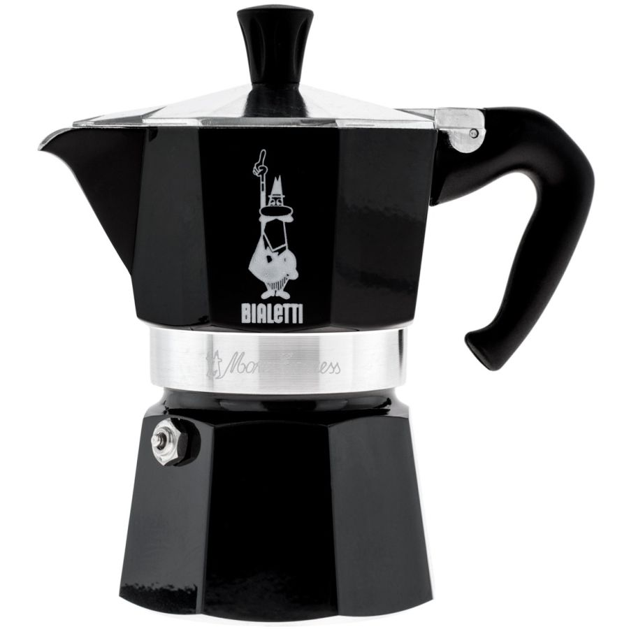 Bialetti Moka Express espressokande 3 kopper, sort