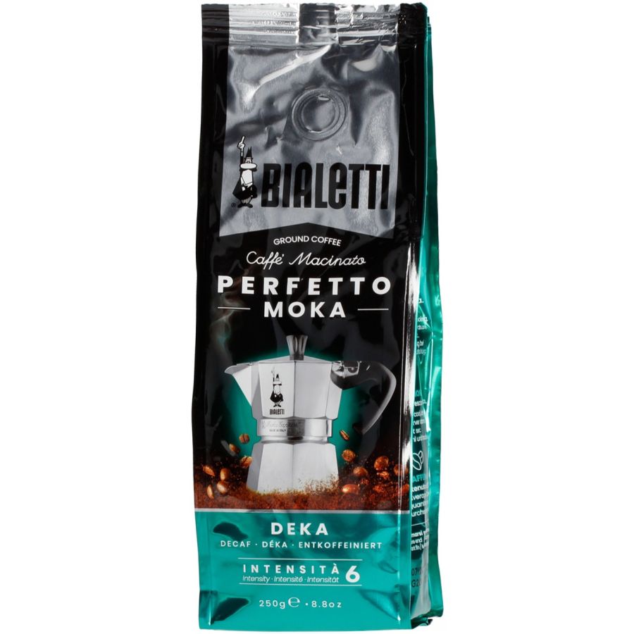 Bialetti Perfetto Moka Deka Decaf Ground Coffee 250 g