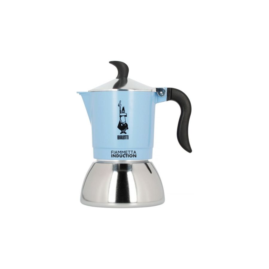 Bialetti Primavera Fiammetta Induction espressokande 4 kopper, lyseblå