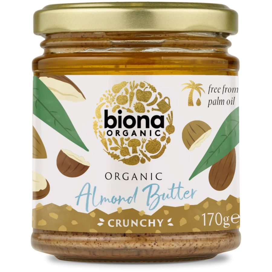 Biona Almond Butter Crunchy mandelsmør 170 g