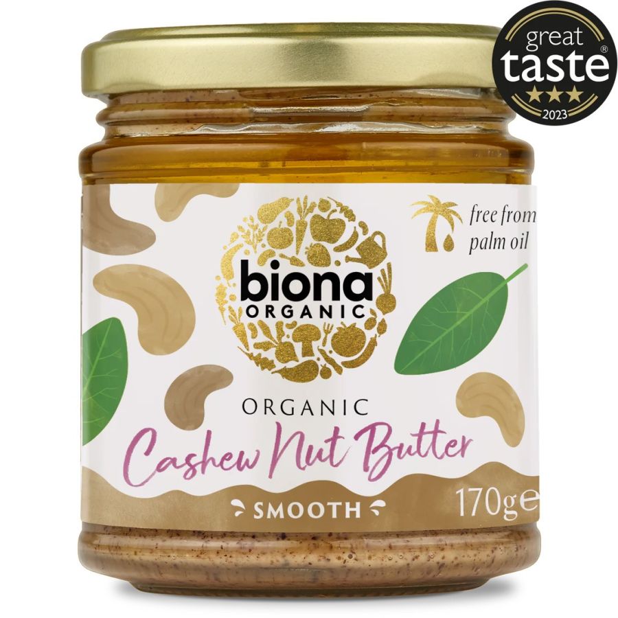 Biona Cashew Nut Butter Smooth cashewnøddesmør 170 g