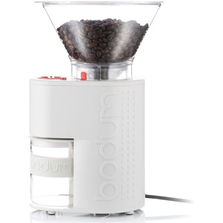 Bodum Bistro elektrisk kaffekværn, hvid