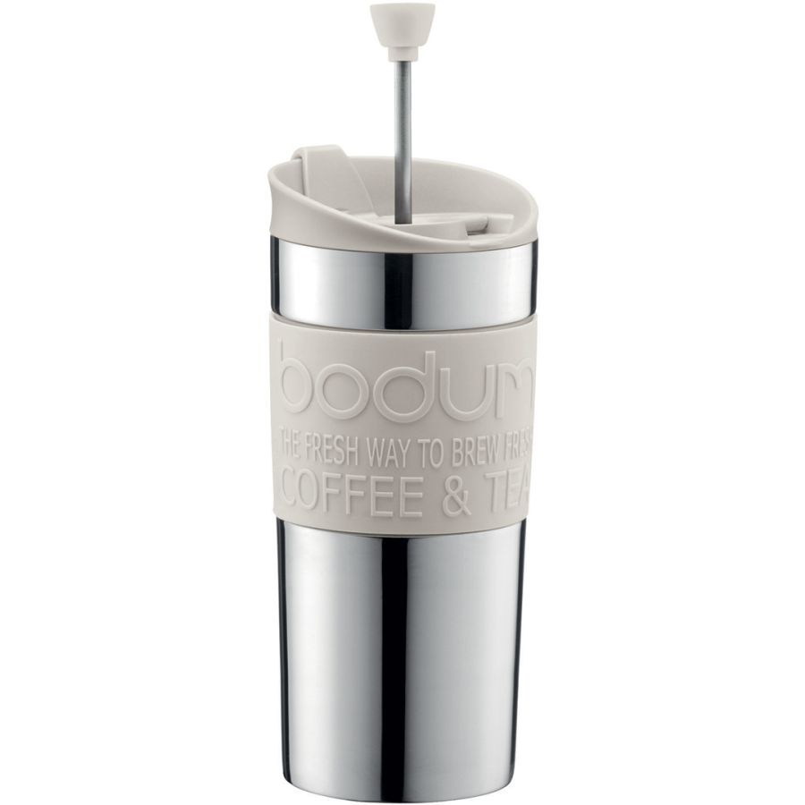 Bodum Travel Press termokrus med stempelfunktion 350 ml, Hvid