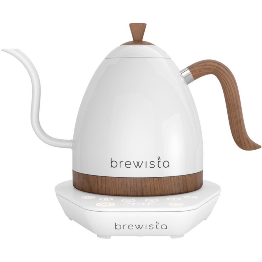 Brewista Artisan Gooseneck elkedel med variabel temperatur 1 l, mat hvid