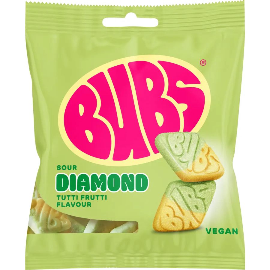 BUBS Sour Tutti Frutti Diamond 155 g