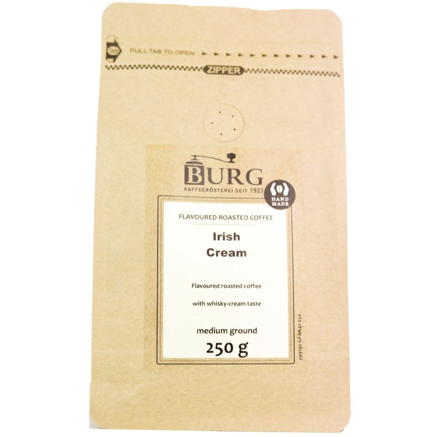 Burg Flavoured Coffee, Irish Cream 250 g Ground