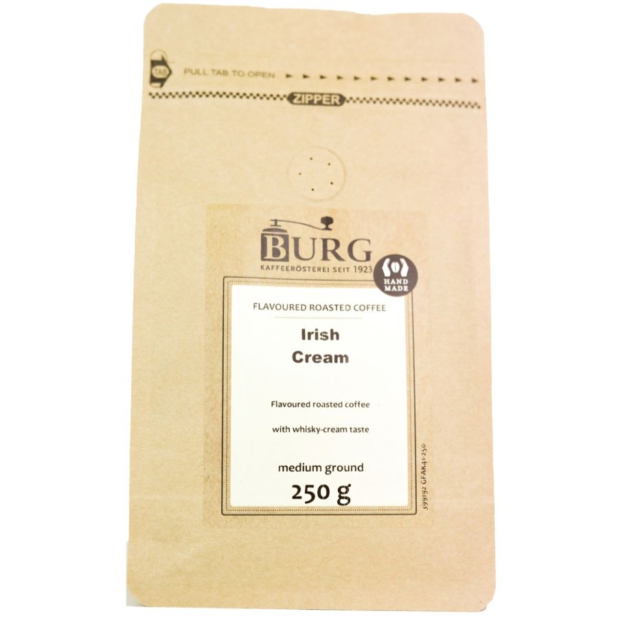 Burg smagsat kaffe, Irish Cream 250 g malet