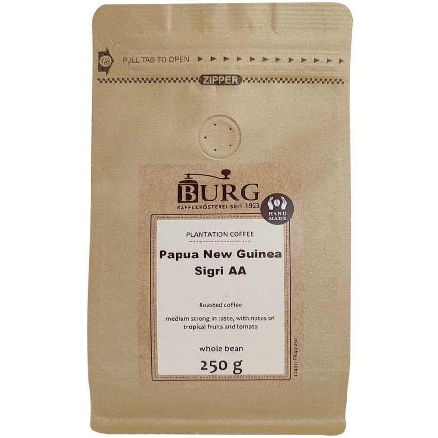 Burg Papua N Guinea Sigri 250 g kaffebønner