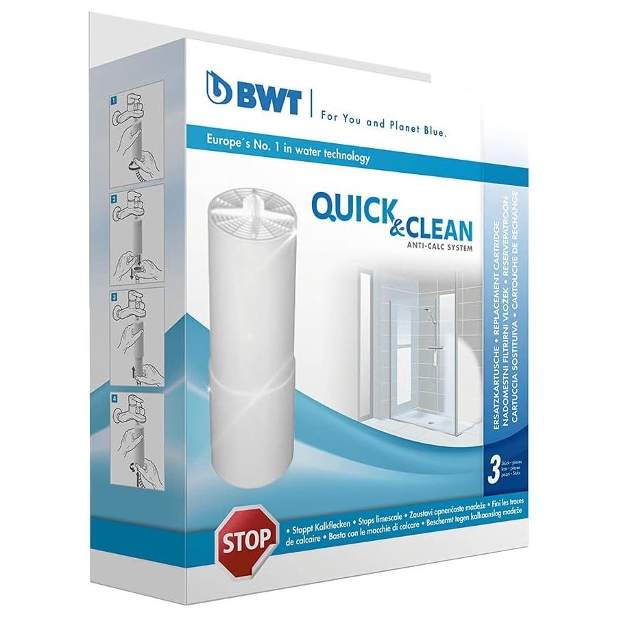 BWT Quick & Clean Anti-Calc  filterpatroner, 3-pack