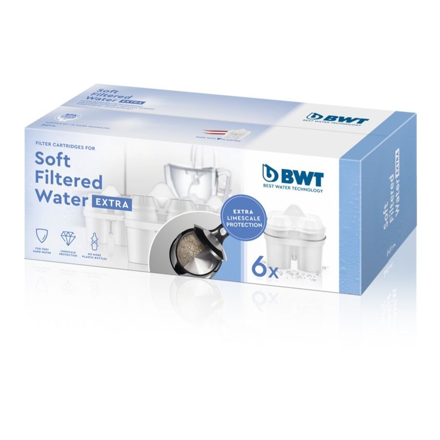 BWT Soft Filtered Water EXTRA Filter Cartridges, 6-pack