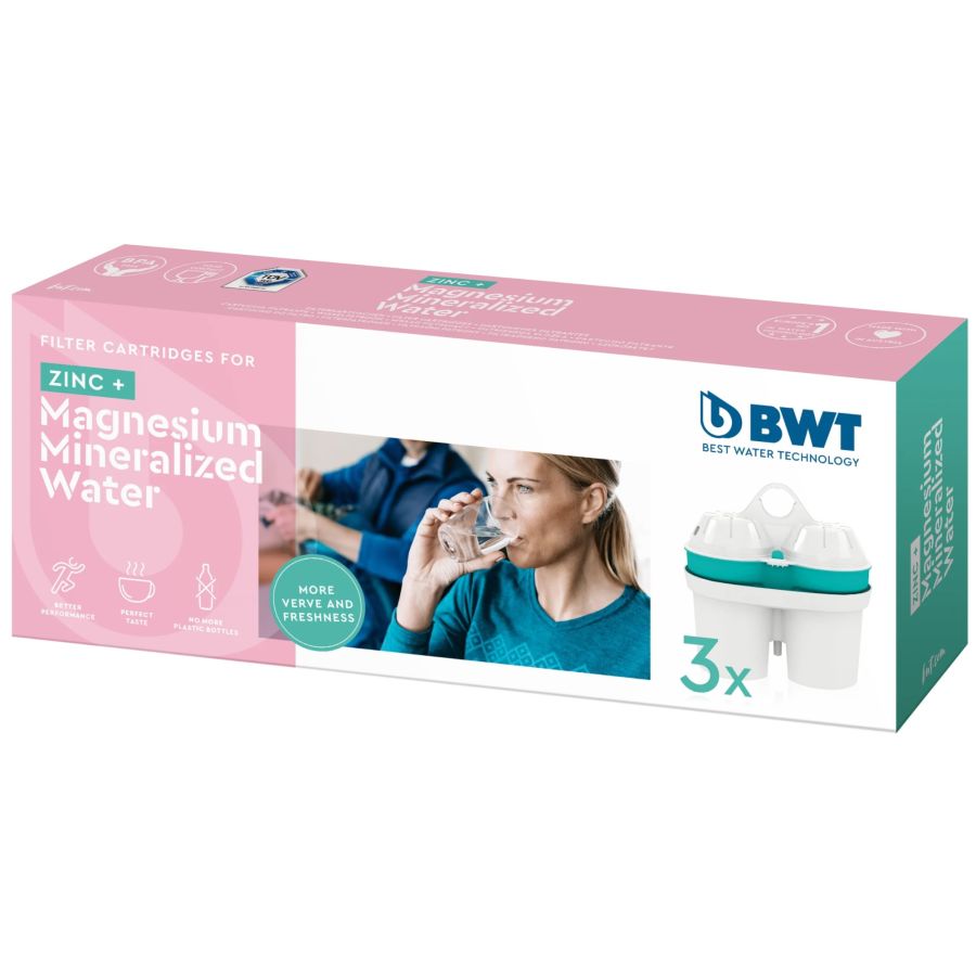 BWT Zinc + Magnesium Mineraliseret Vandfilterpatron, 3-pak