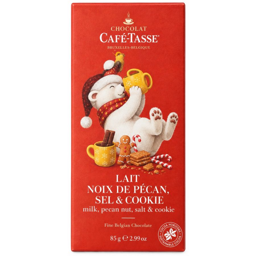 Café-Tasse Julechokolade pekannød, salt & kiks 85 g