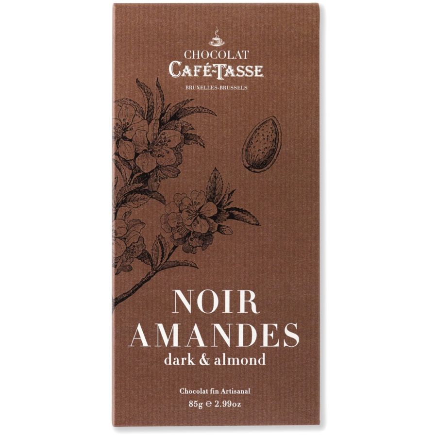 Café-Tasse mørk chokolade & mandler 85 g