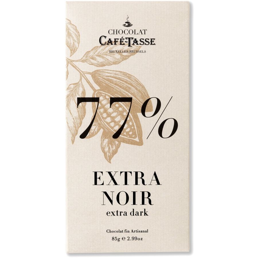 Café-Tasse Extra Dark 77% mørk chokolade 85 g