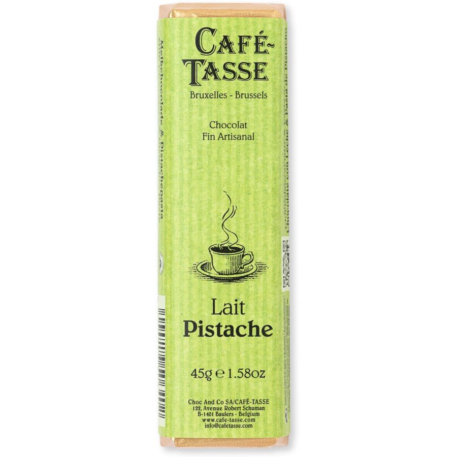 Café-Tasse mælkechokolade & pistacie 45 g
