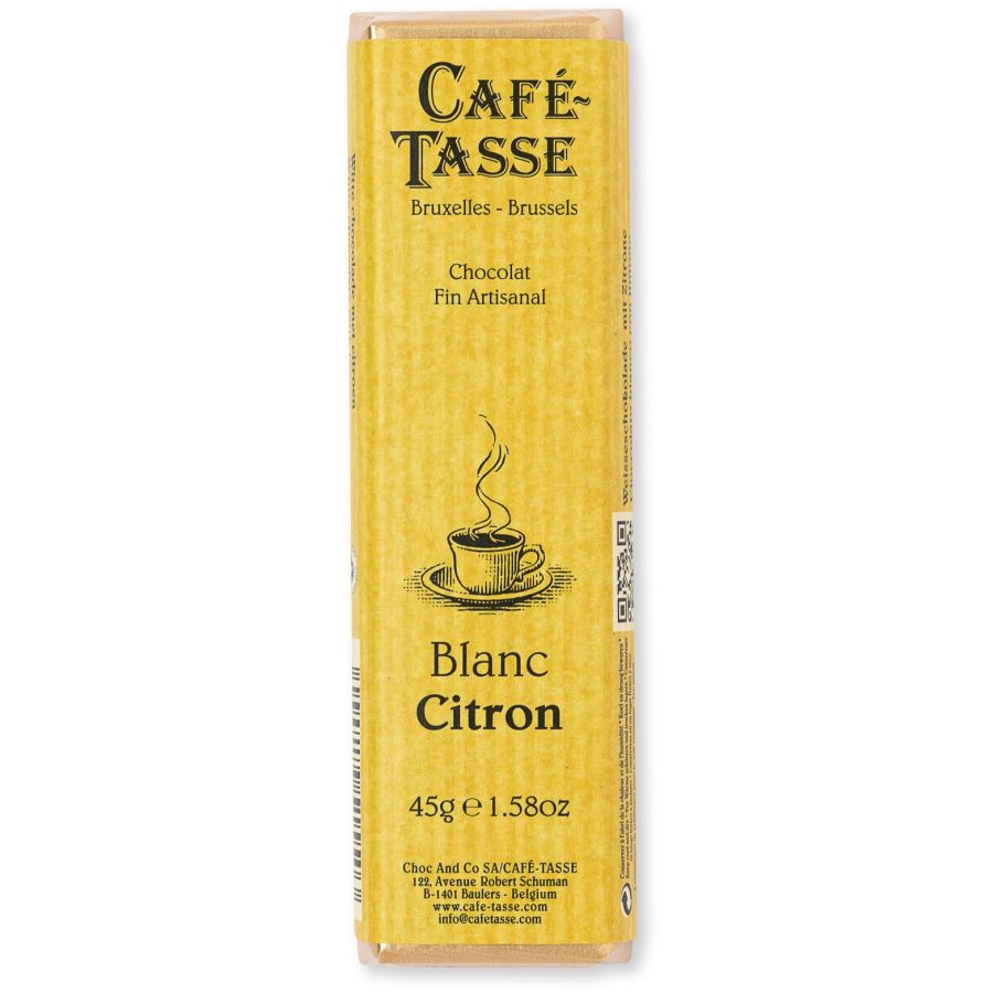 Café-Tasse hvid chokolade & citron 45 g